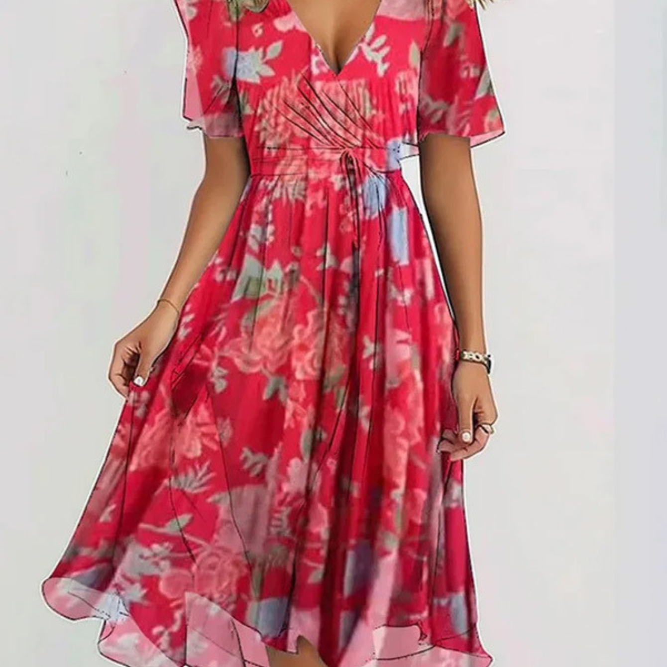 Bianca – Živý Boho Midi Šaty