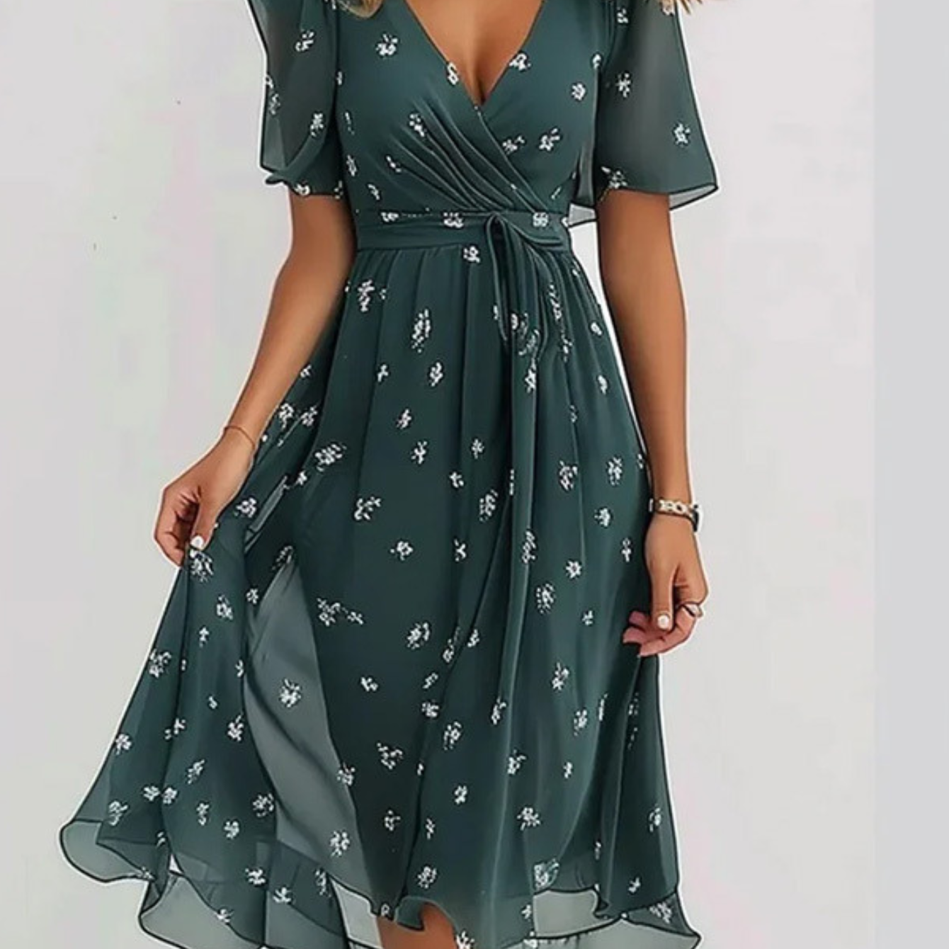 Bianca – Živý Boho Midi Šaty