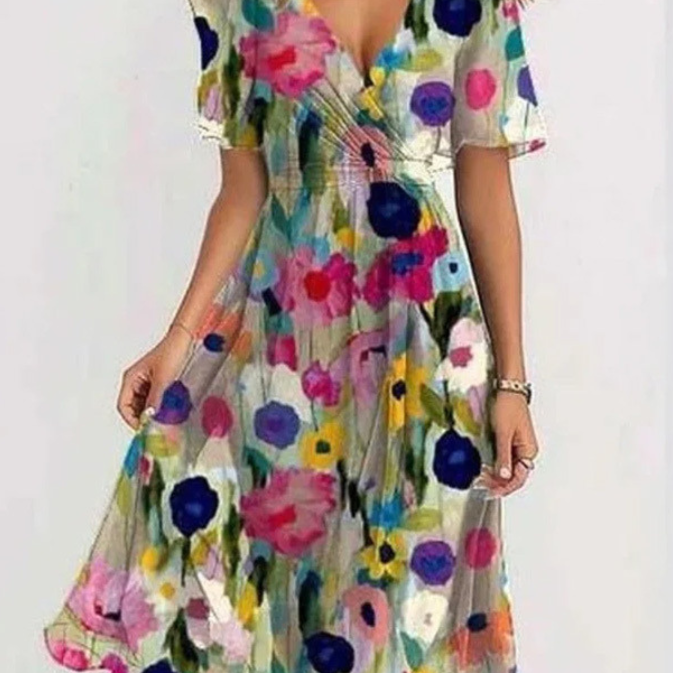 Bianca – Živý Boho Midi Šaty