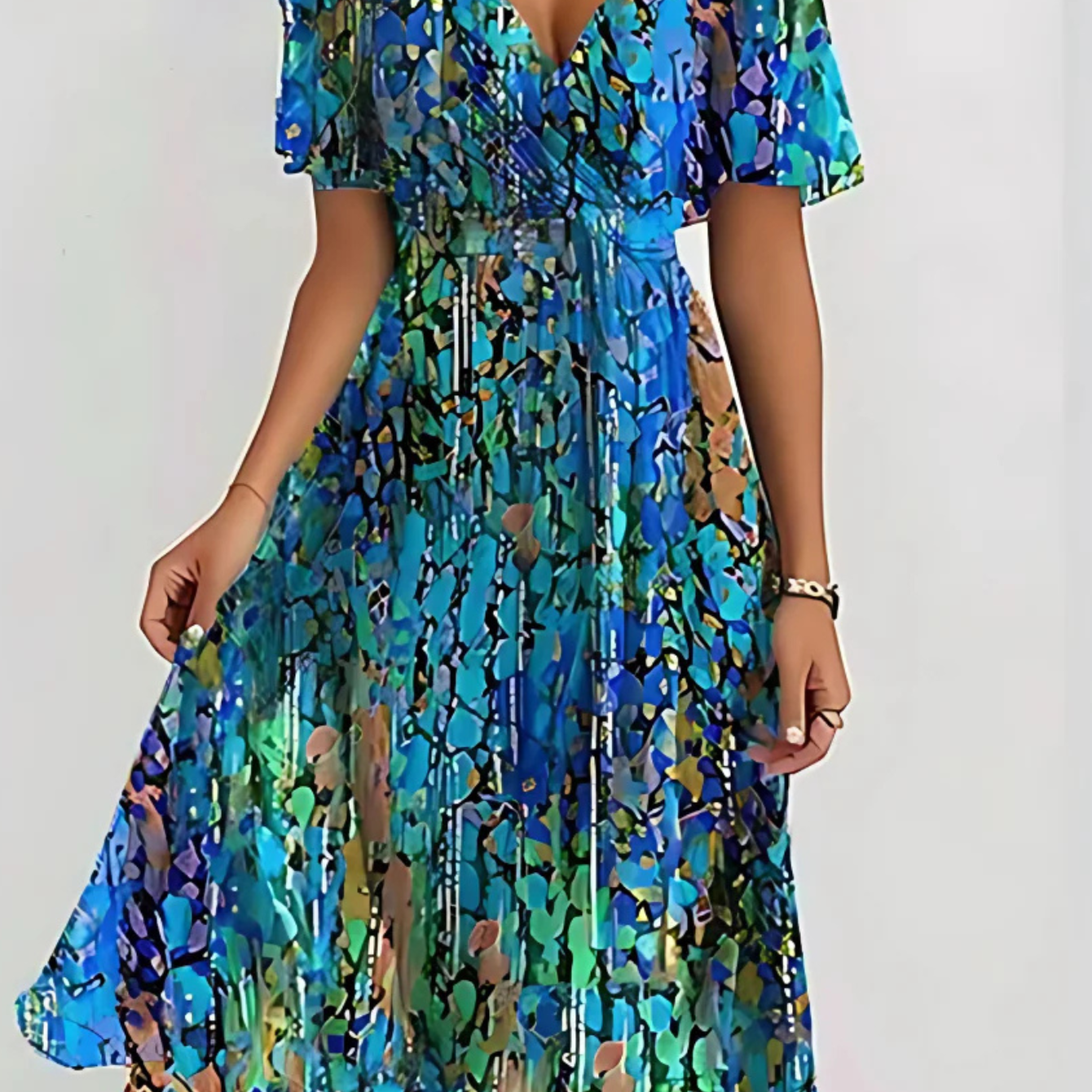 Bianca – Živý Boho Midi Šaty