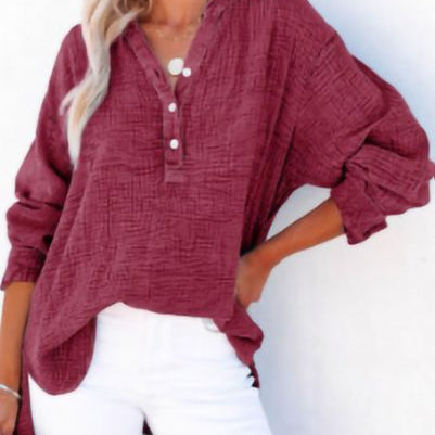 Cecílie – Ležérní blůza s V výstřihem