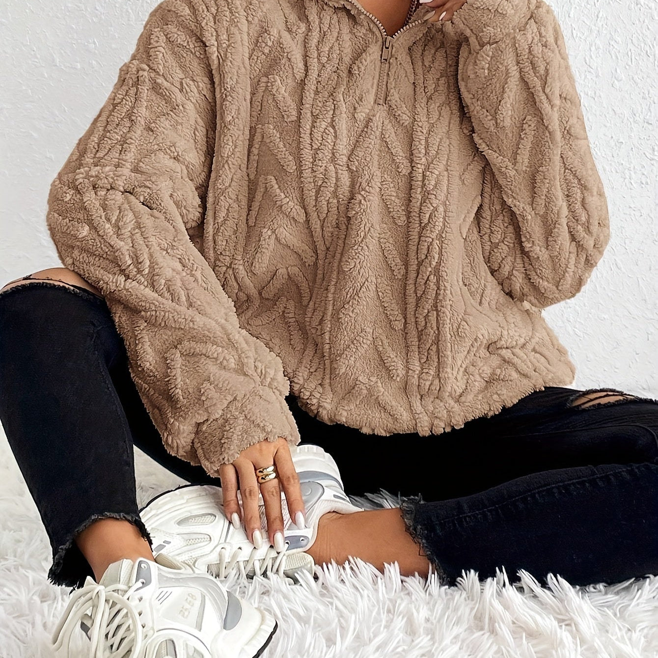 Ludmila - Teplý Pletený Svetr